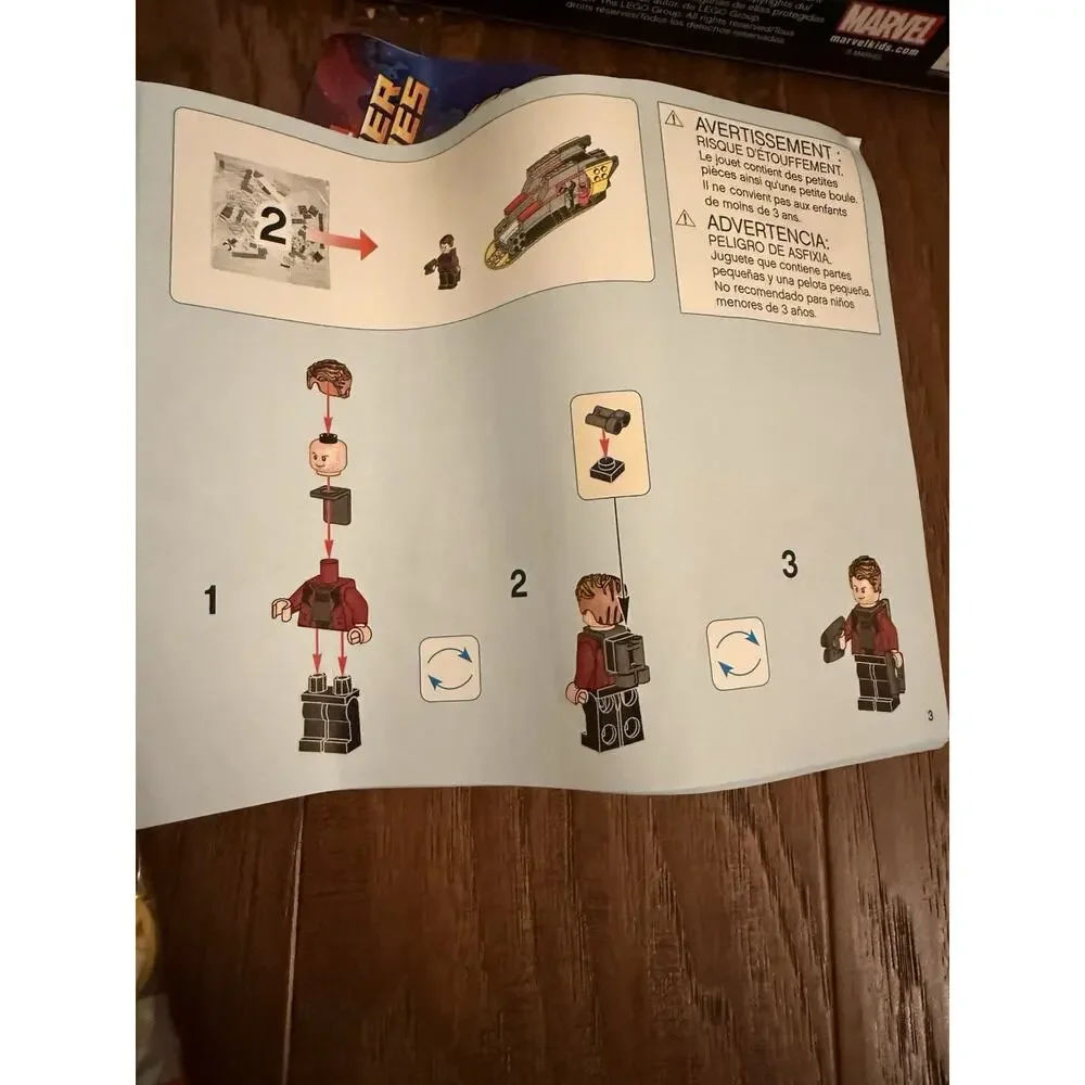 LEGO Marvel 76080 Ayesha's Revenge 323pc Guardians Vol. 2 OPENED / Partial Set